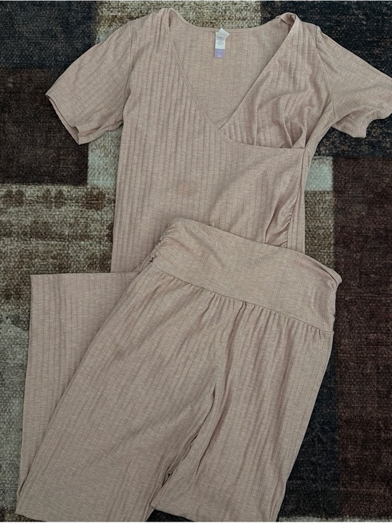 Joyspun Other - Women’s Ribbed Maternity/Nursing Lounge Set - Blush